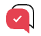 red message bubble icon